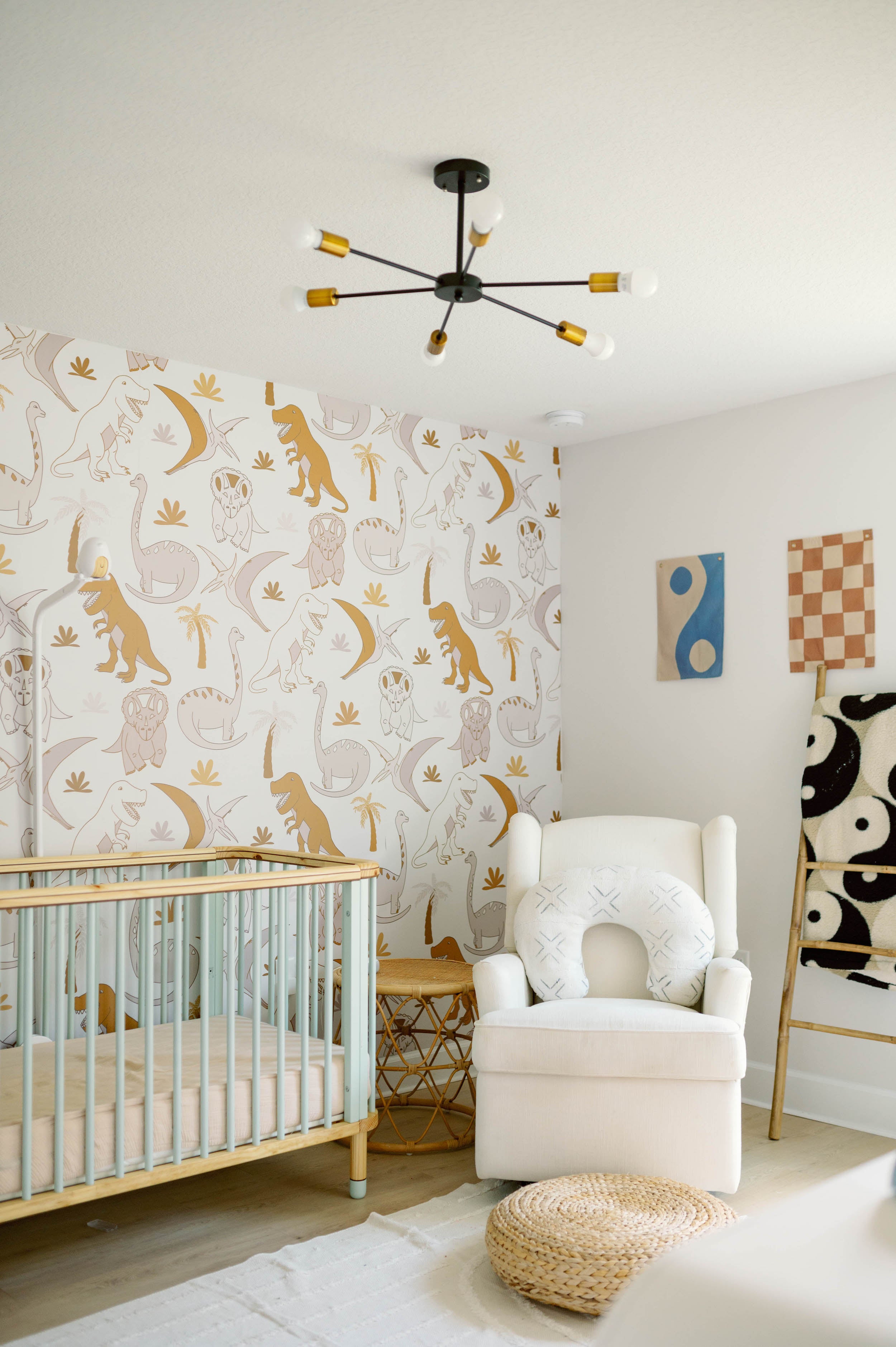 Neutral Baby Nursery Wallpaper
