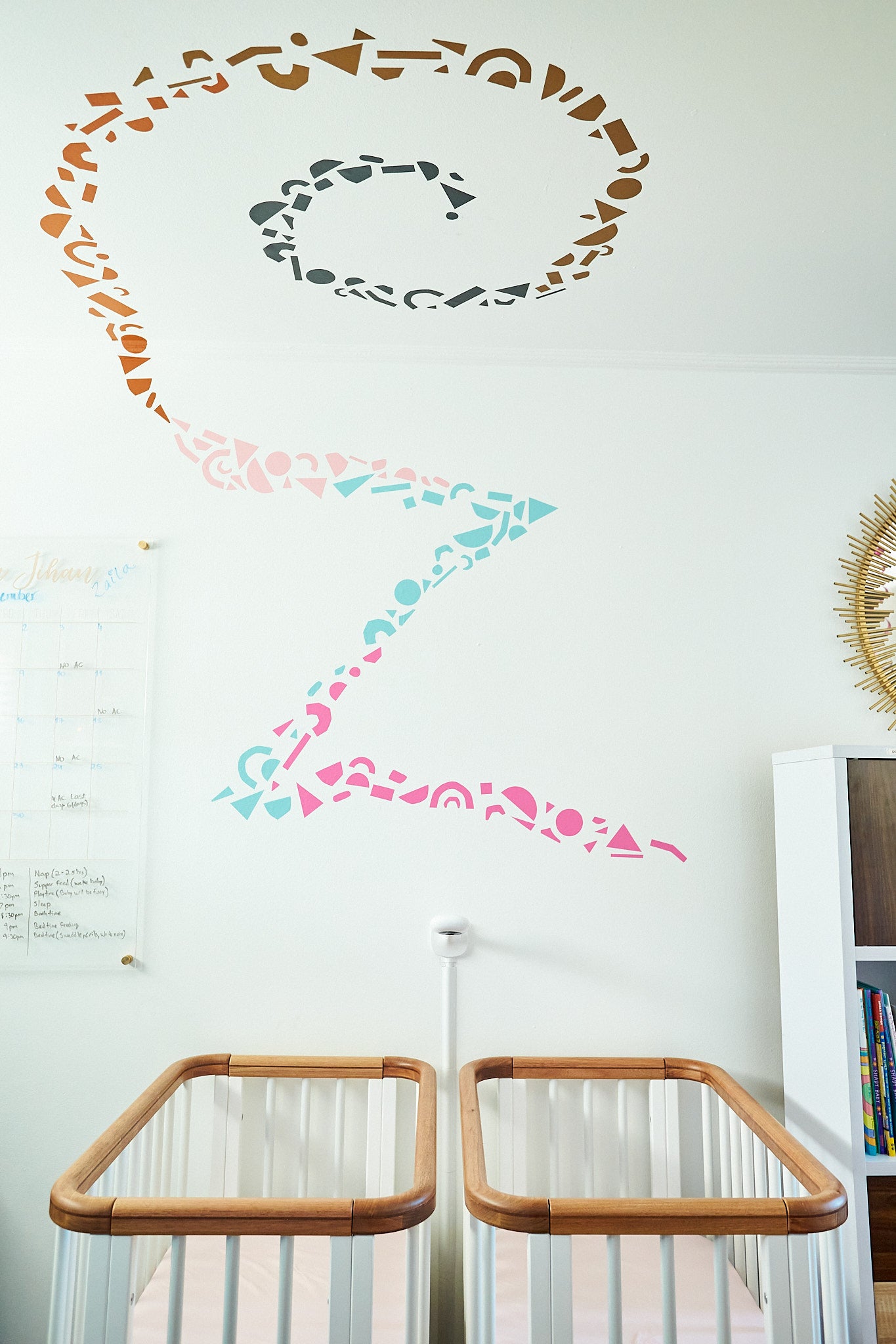Illustration of Harmonious Texture Walls For Nursery