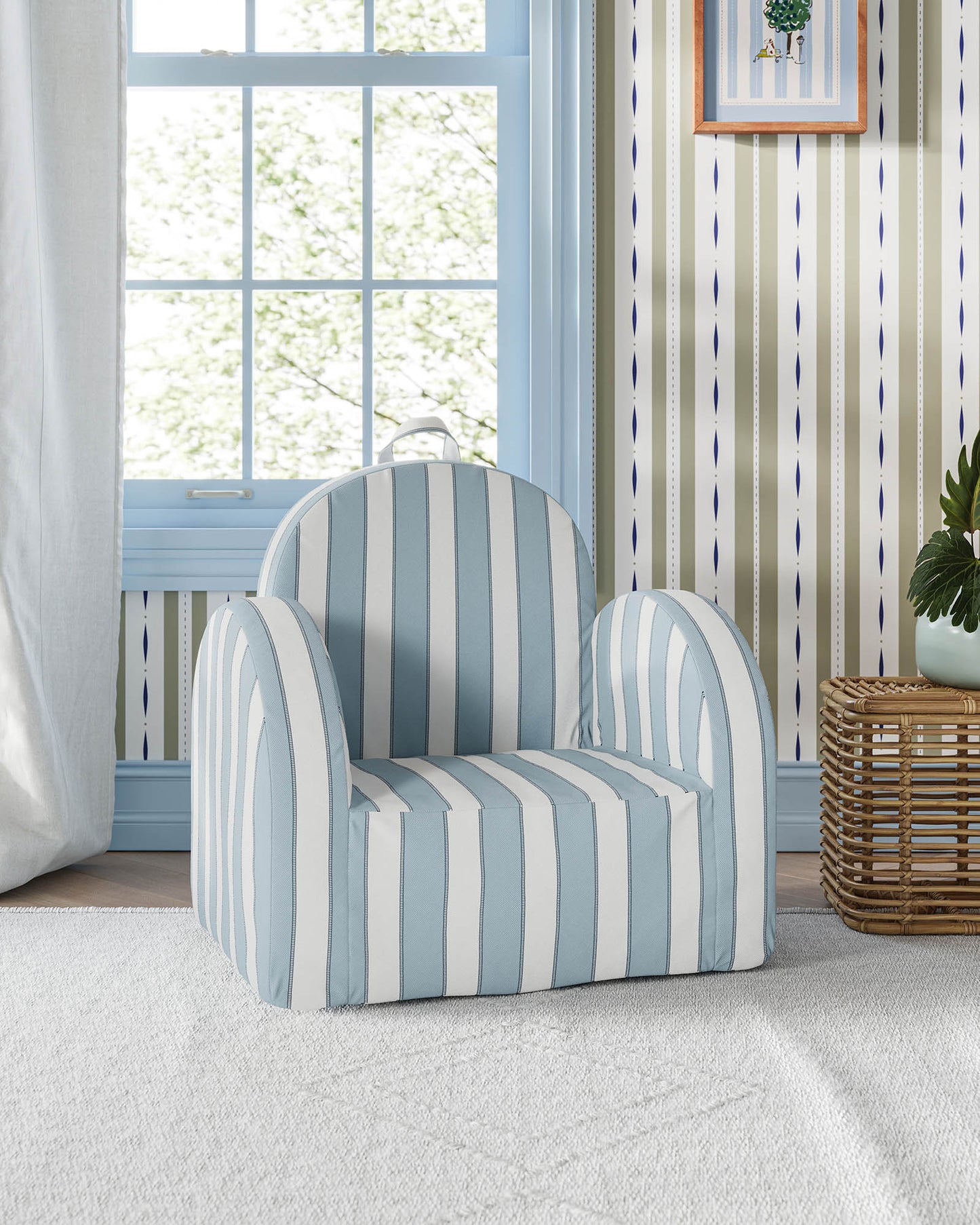Trimmed Stripe in Cloudless