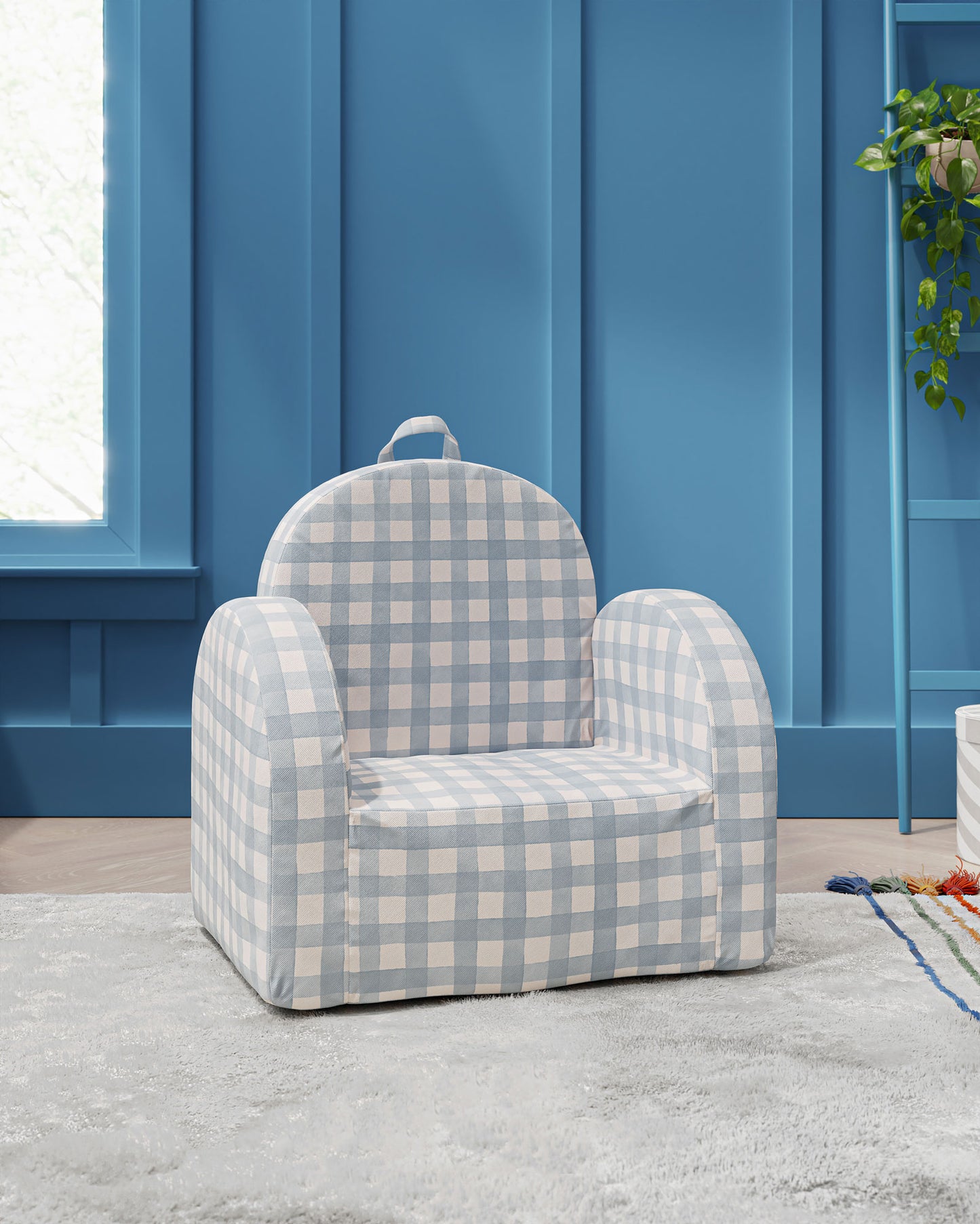 Gingham in Bluejay