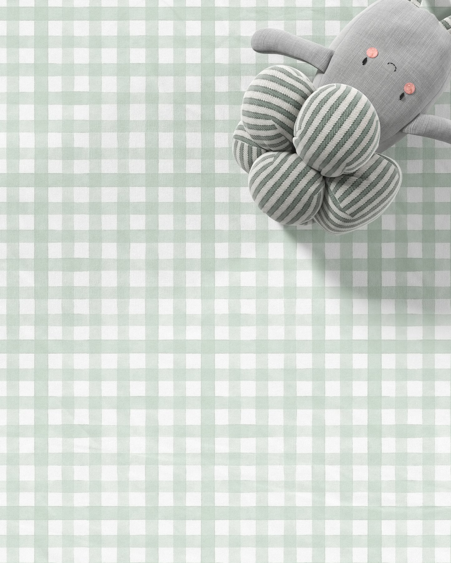 Gingham Organic Crib Sheet Set