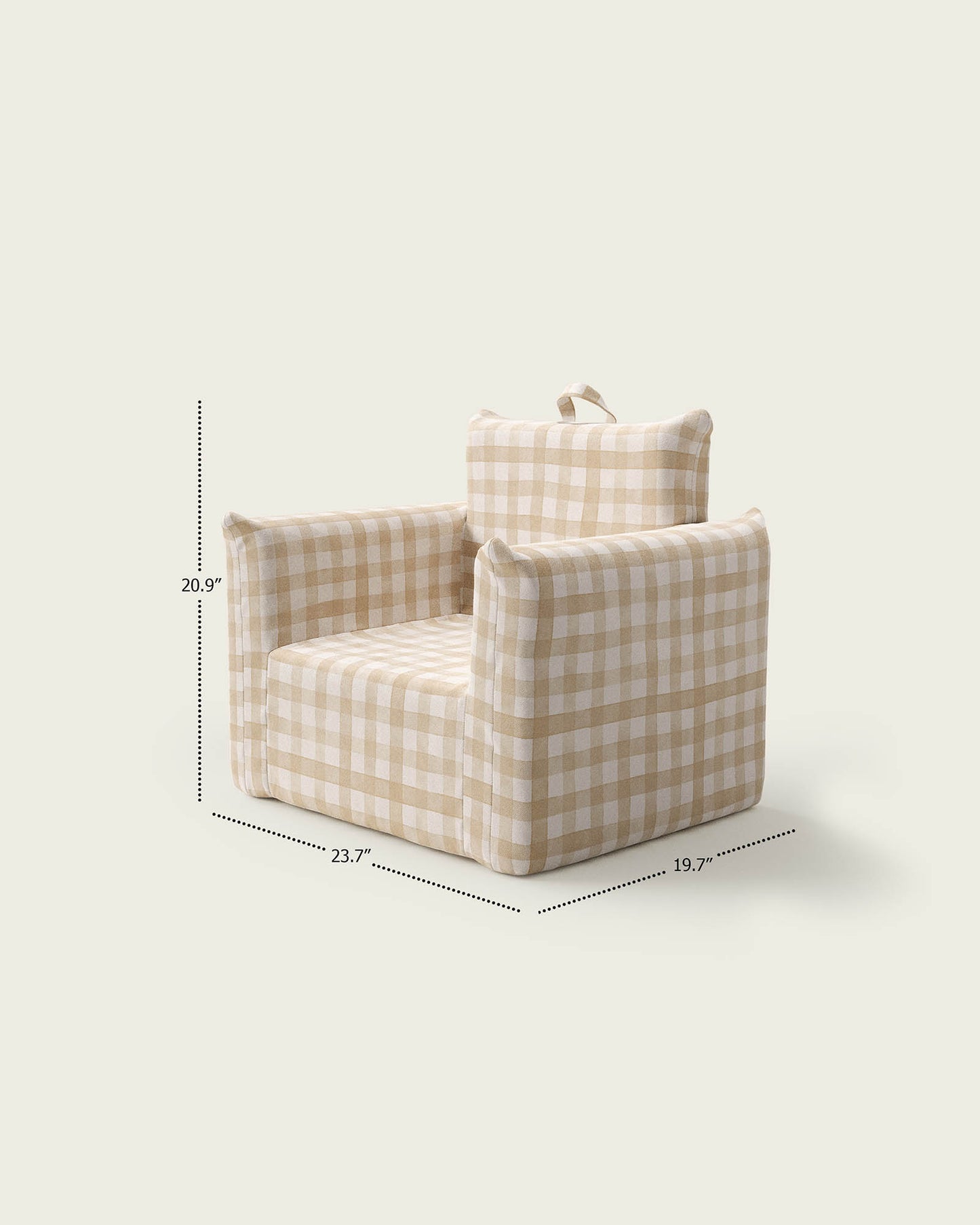 Gingham in Sand