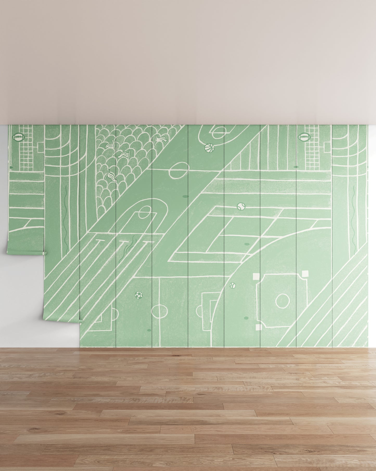 Sage / 10 Panels (16.07 ft W x 10 ft H)