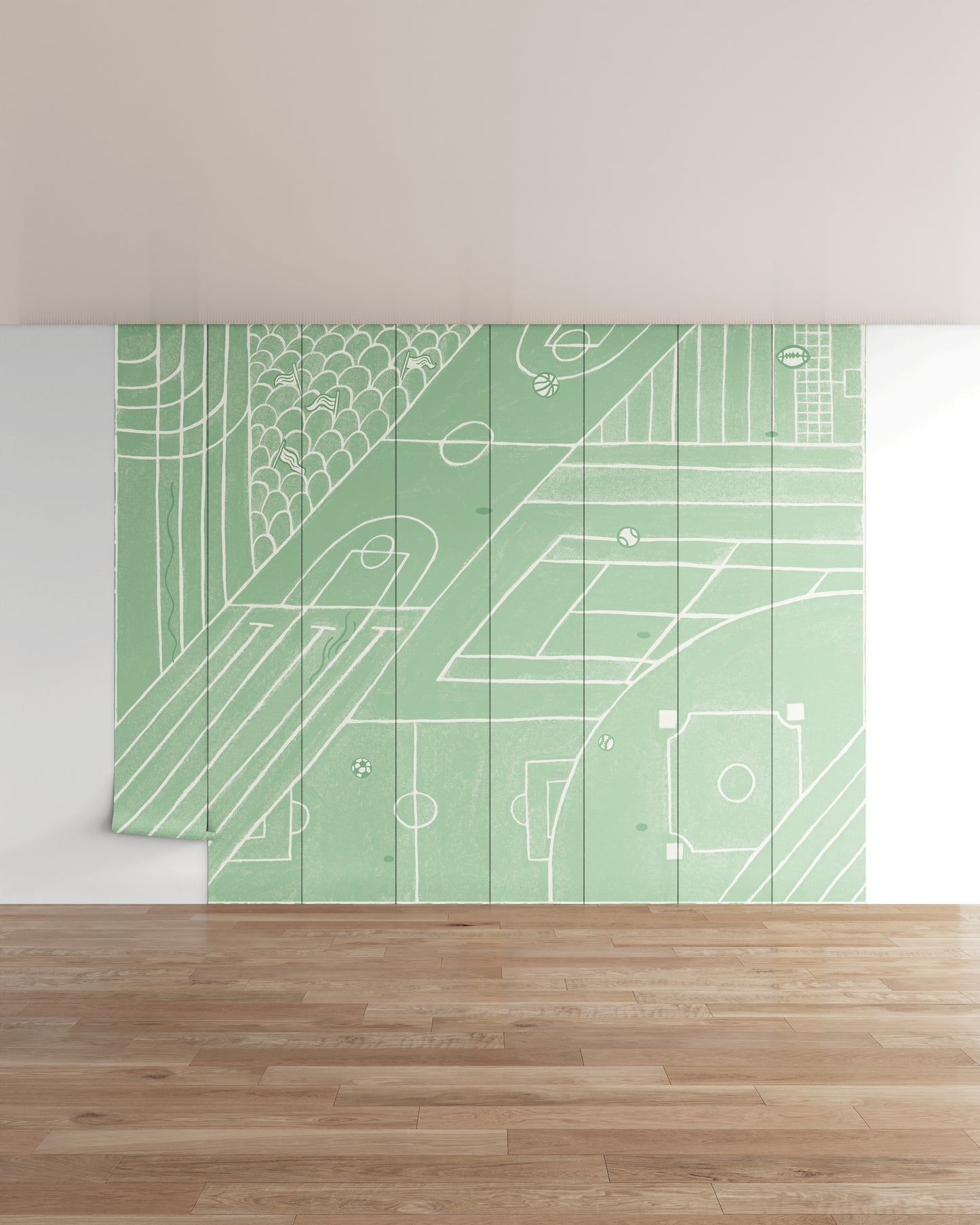 Sage / 8 Panels (12.8 ft W x 10 ft H)