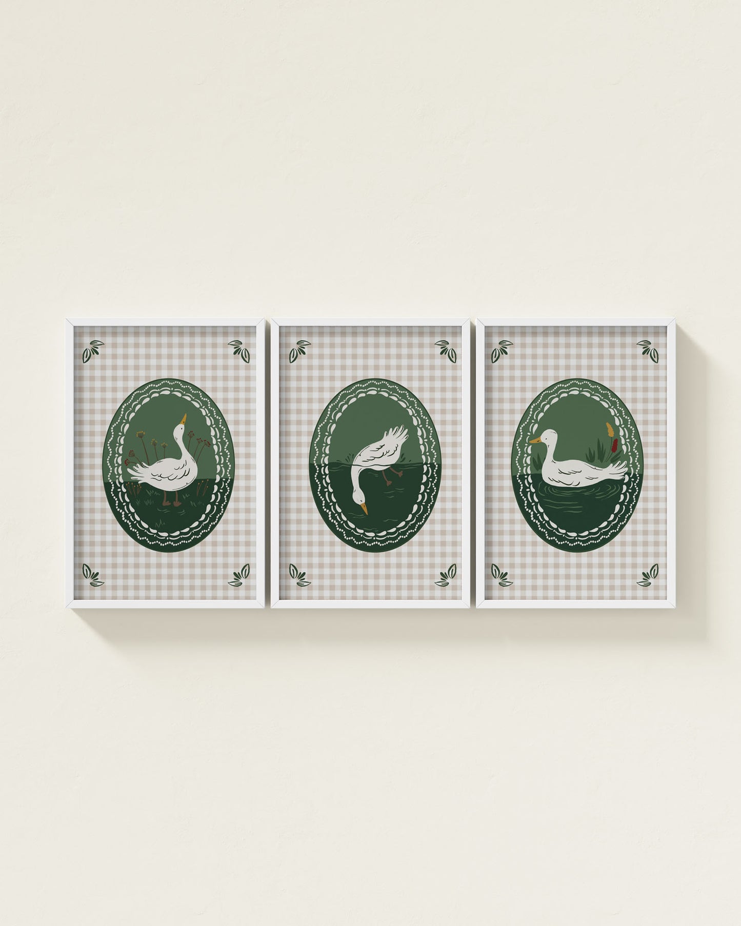 Emerald / White / 12x18