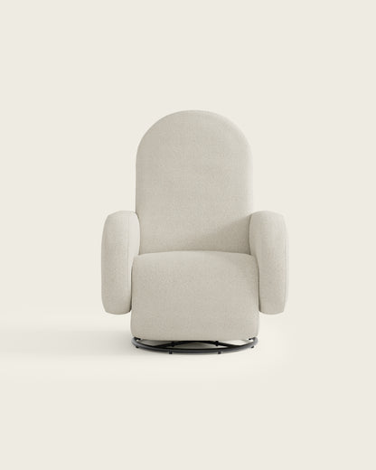 Alabaster Bouclé / Metal Base