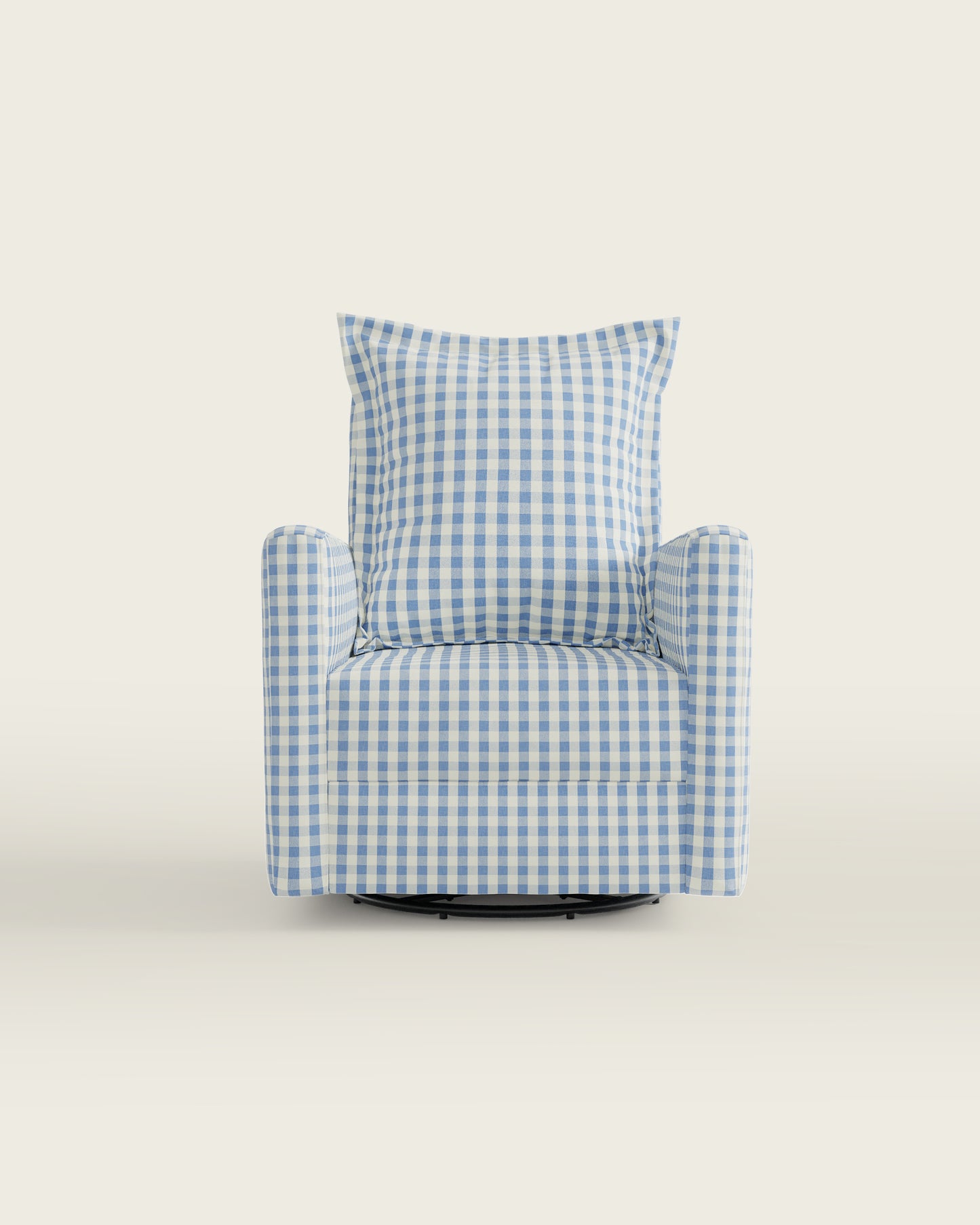 Bluebell Gingham / Metal Base