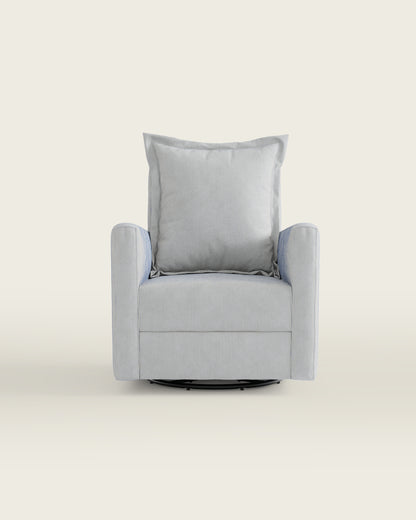 Bluebell Ticking Stripe / Metal Base