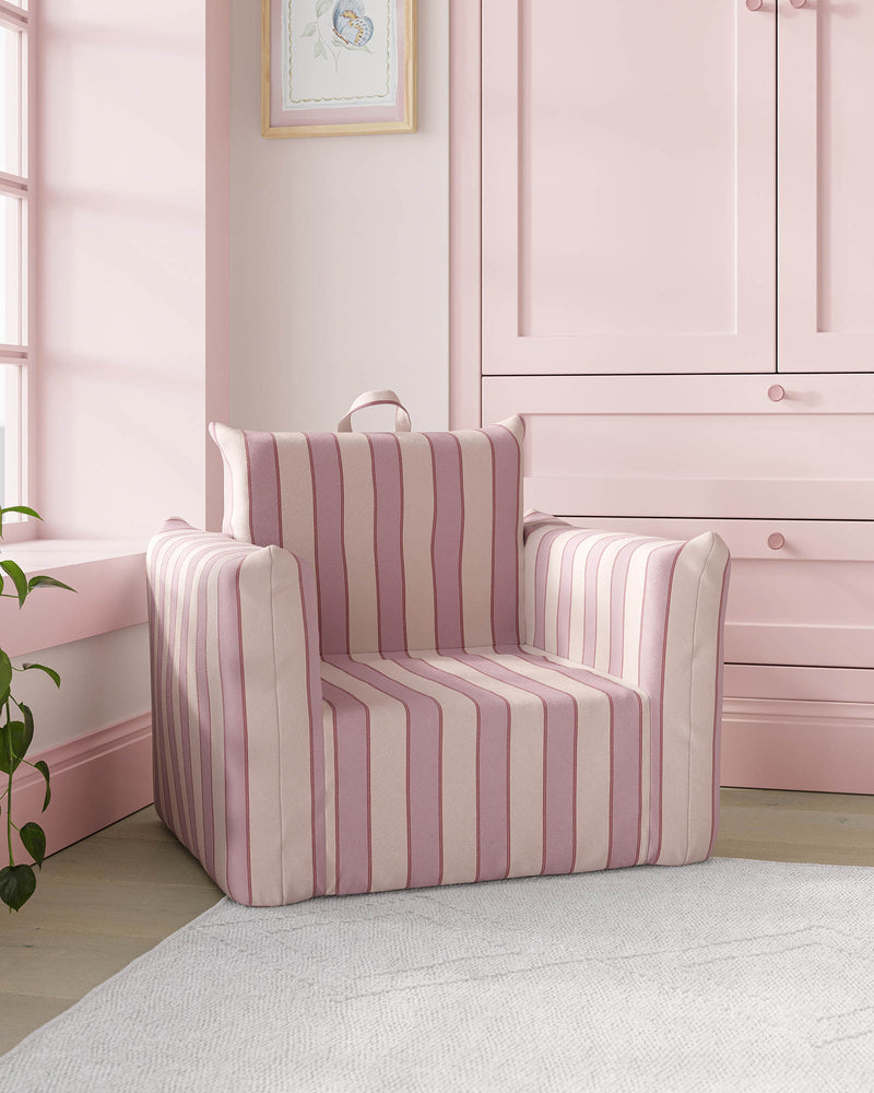 Trimmed Stripe in Mauve