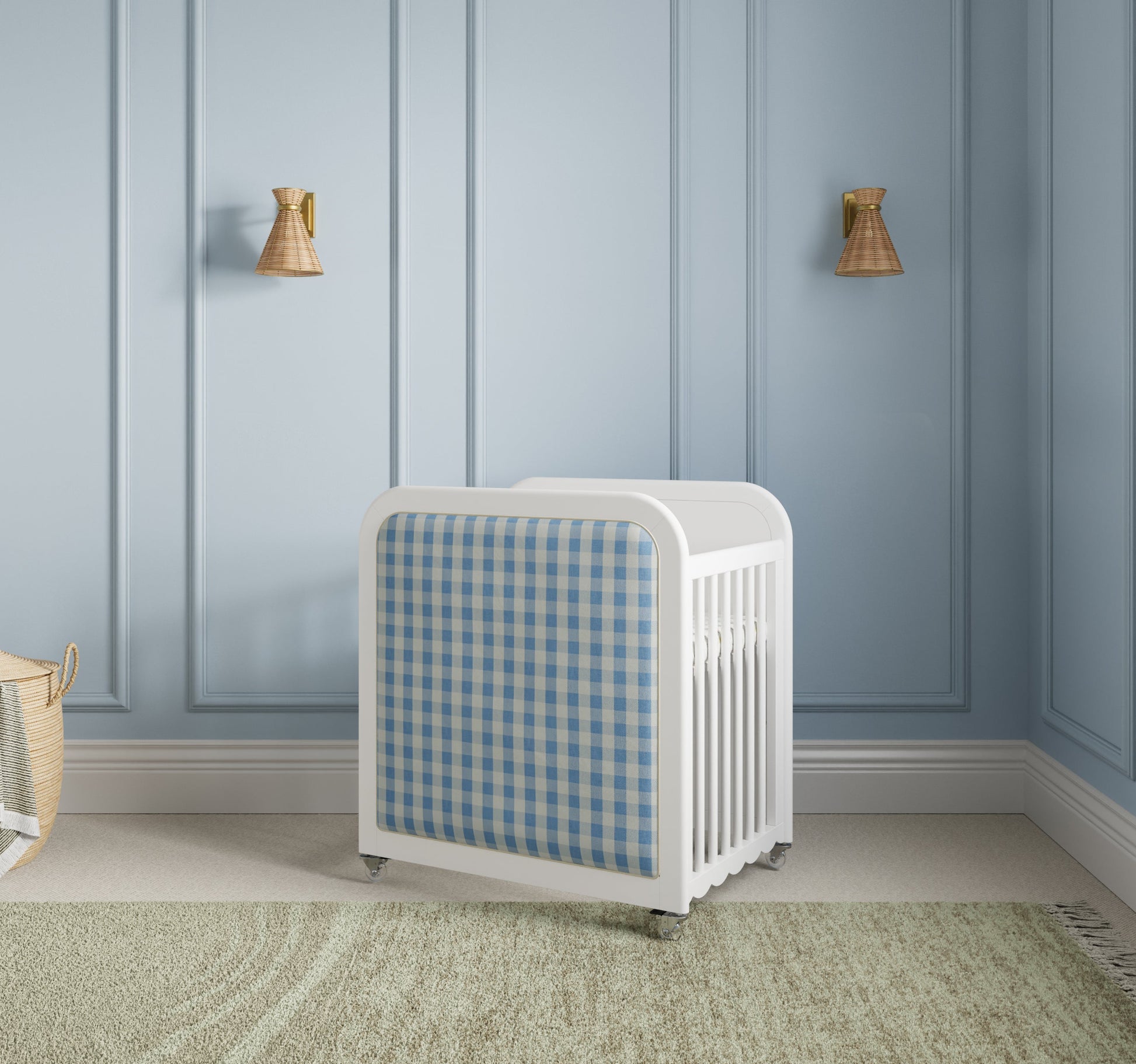 White / Bluebell Gingham