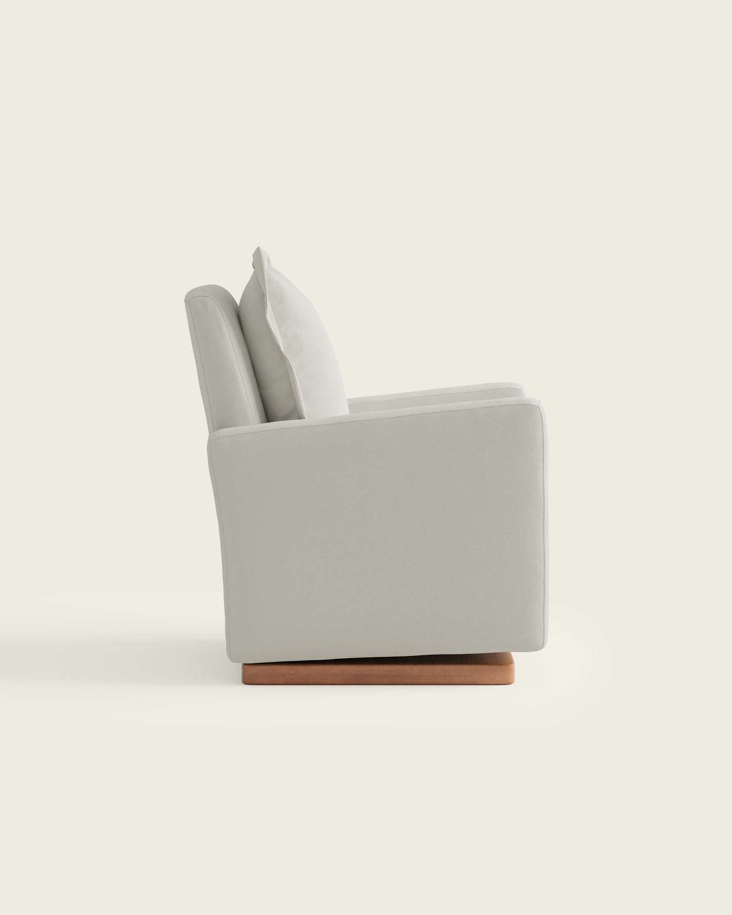 Snow Textured Weave / Wood Base