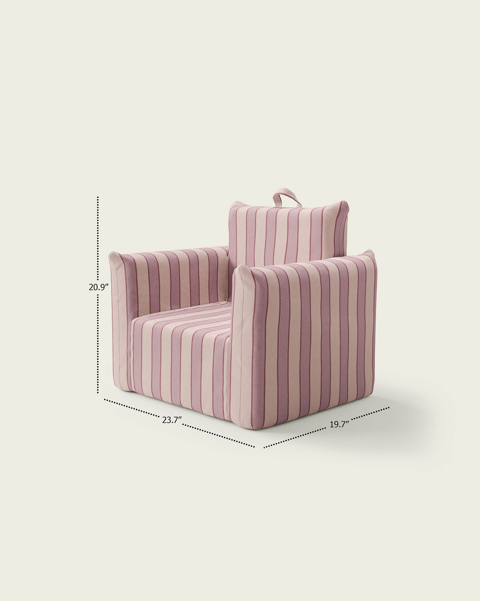 Trimmed Stripe in Mauve
