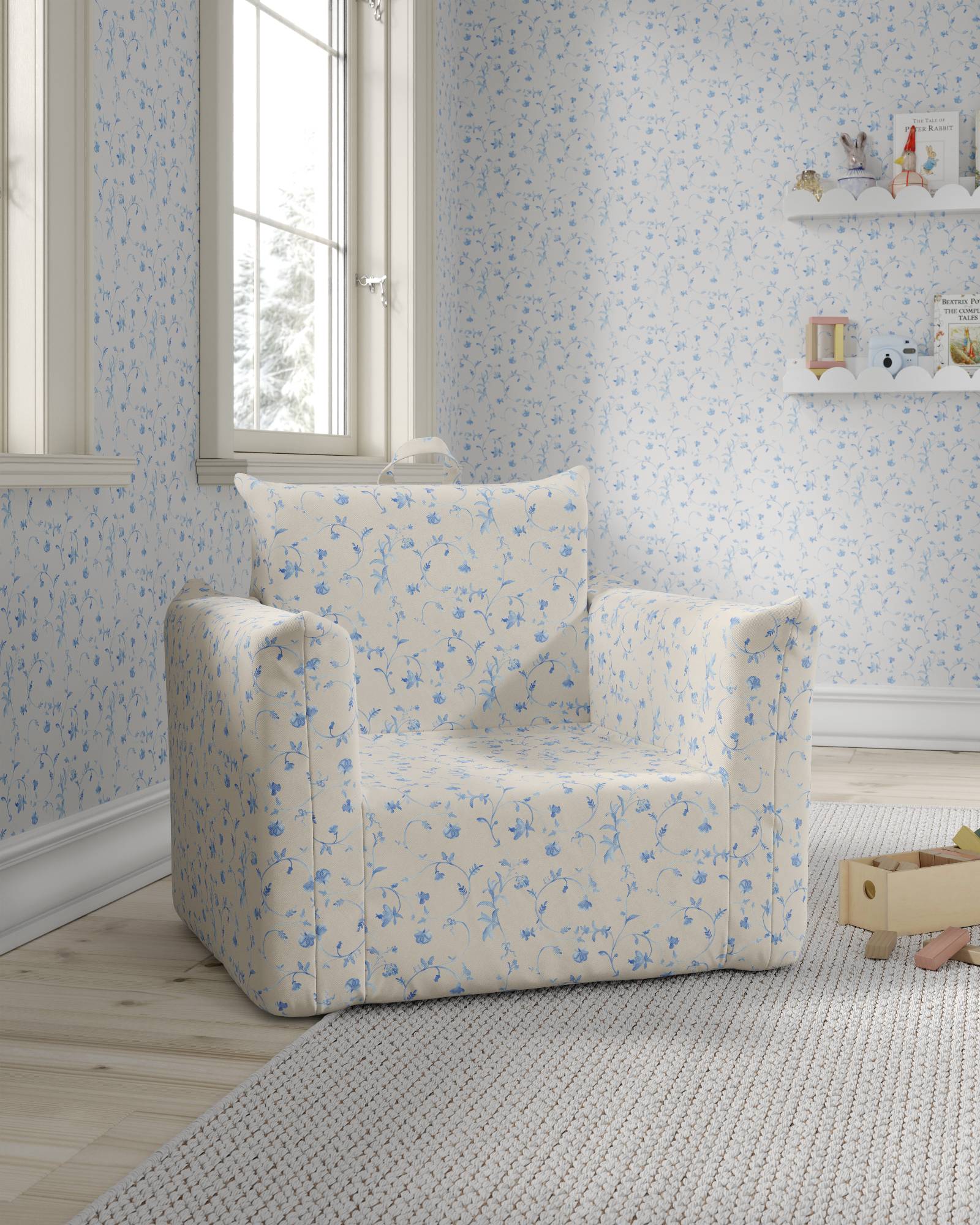 The Hop Mini Chair in Pink Trellis | Nestig x Hill House Home