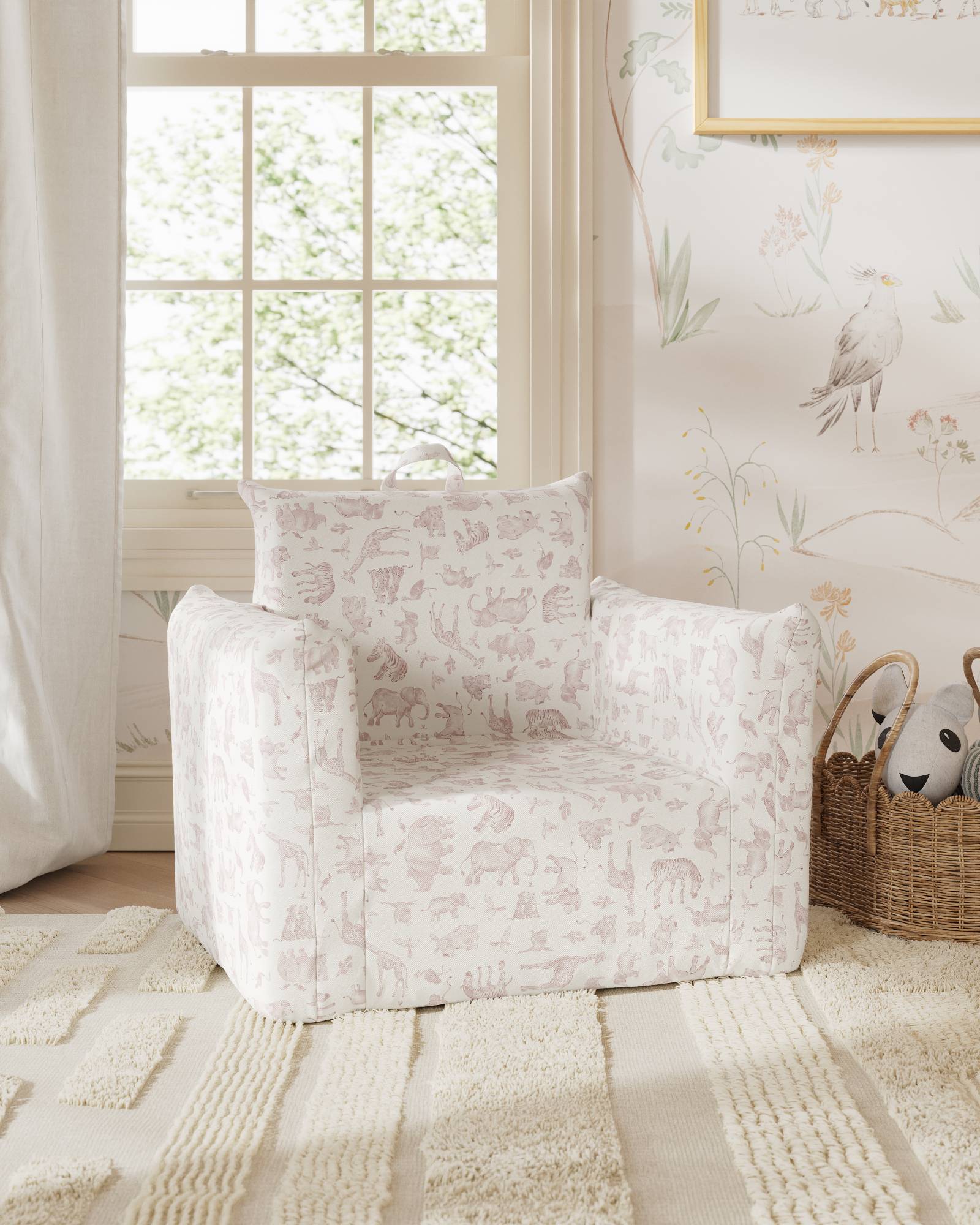 Watercolor Safari in Mauve