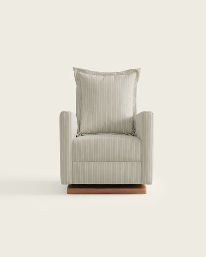 Pebble Stripe / Wood Base