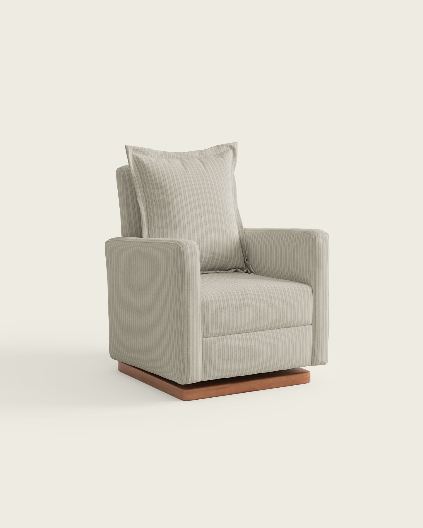 Pebble Stripe / Wood Base