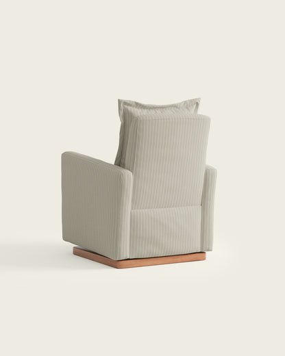 Pebble Stripe / Wood Base