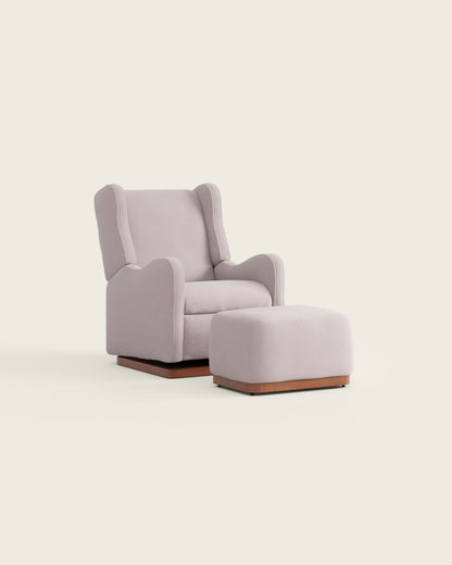 Peony Brushed Chenille / Wood Base