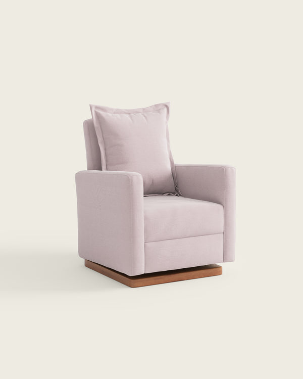 Peony Brushed Chenille / Wood Base