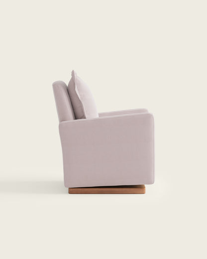 Peony Brushed Chenille / Wood Base