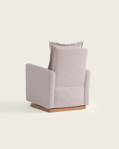 Peony Brushed Chenille / Wood Base