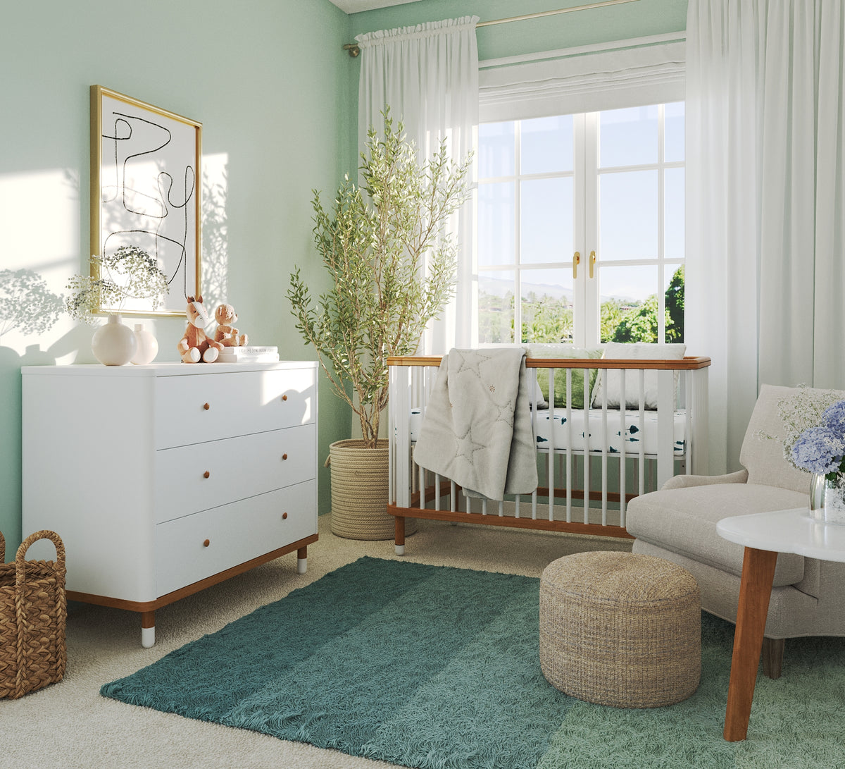 The Cloud Crib | Modern Convertible Crib | Nestig