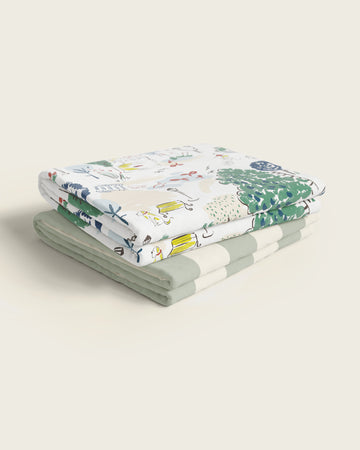 Tuileries Stripe Crib Sheet Set