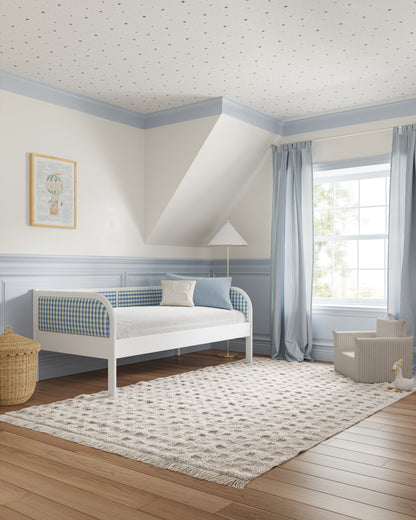 White / Bluebell Gingham