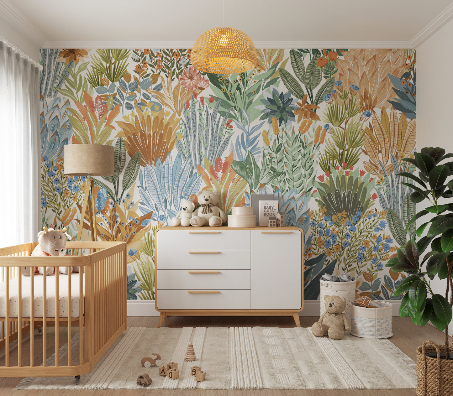 Wave Crib & Dresser 2 Piece Set