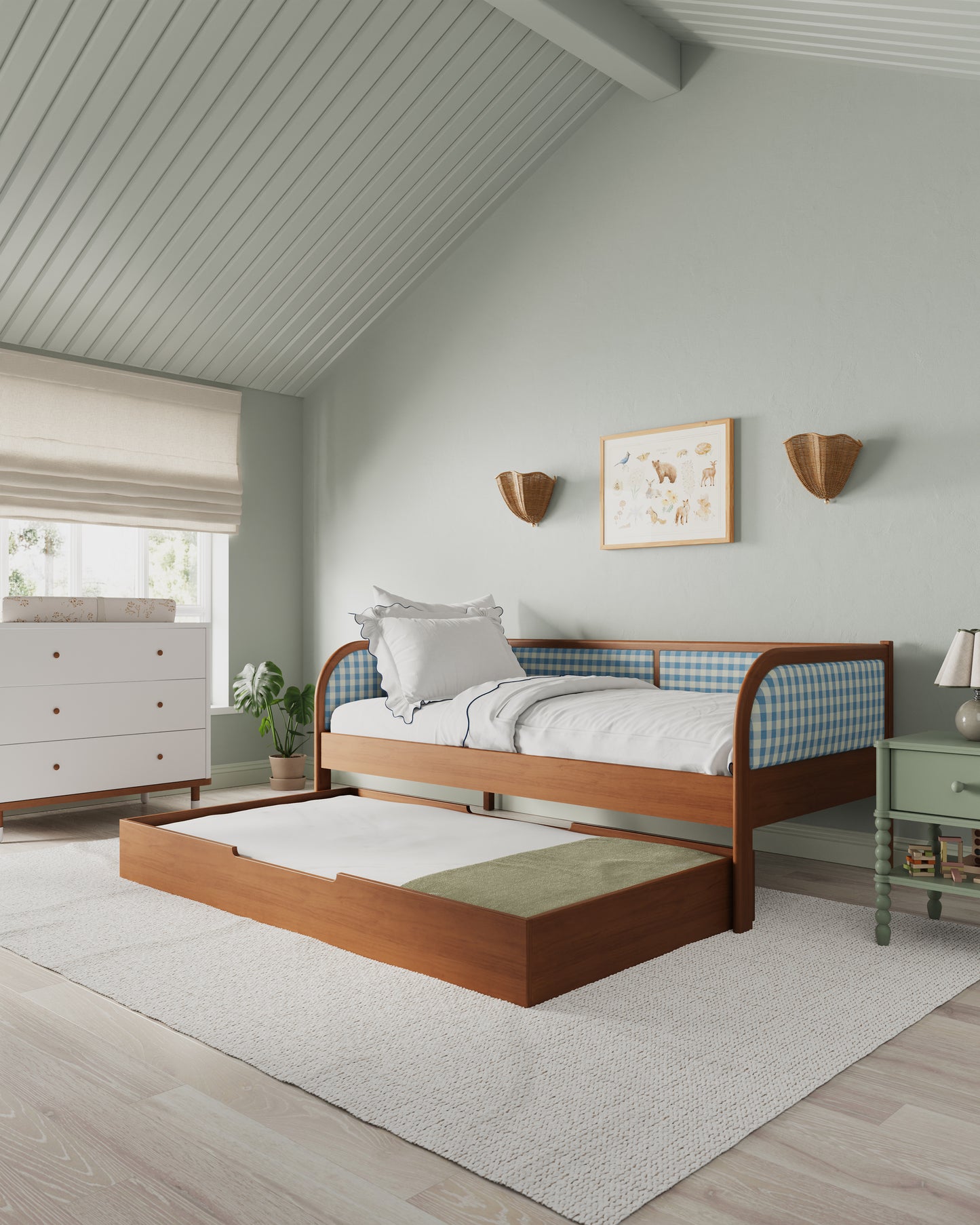 Walnut / Bluebell Gingham