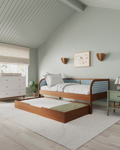 Walnut / Bluebell Gingham