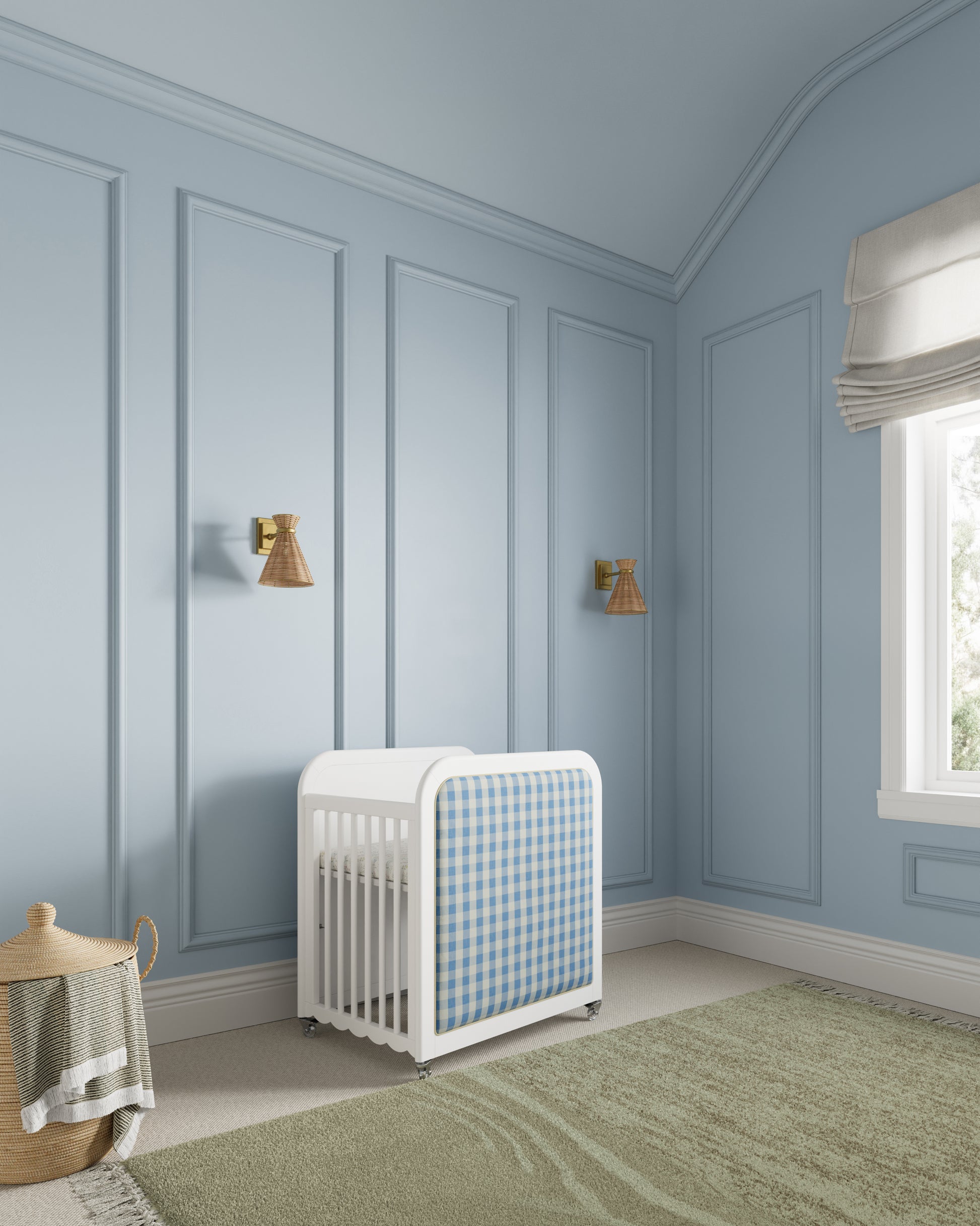 White / Bluebell Gingham