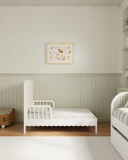 White / Celadon Gingham