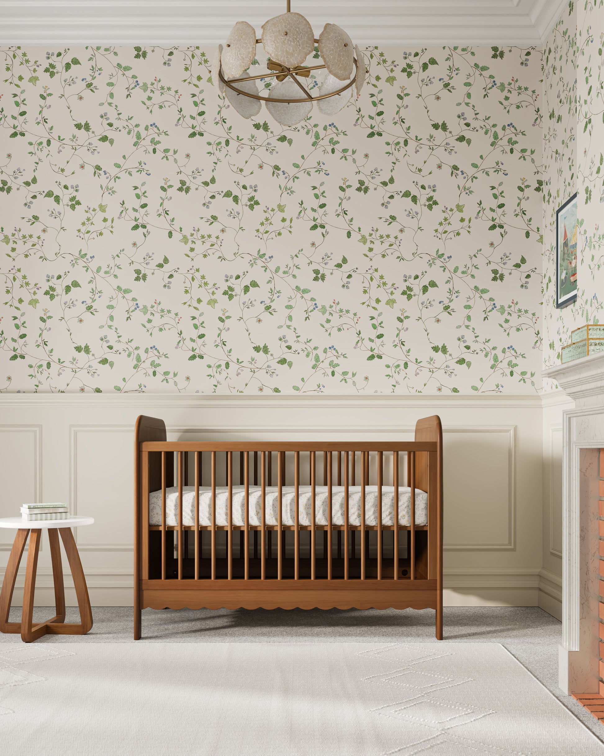 Walnut / Celadon Gingham