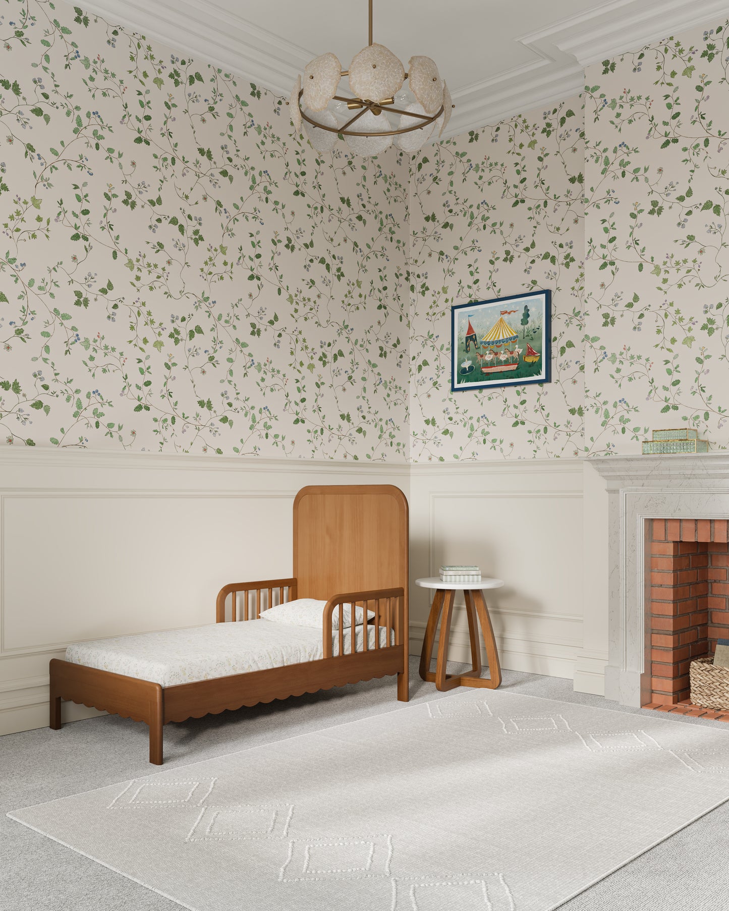 Walnut / Celadon Gingham