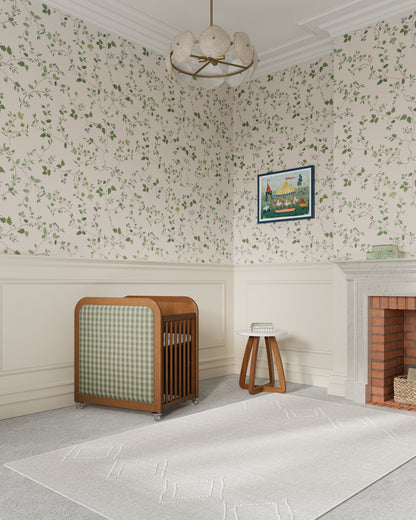 Walnut / Celadon Gingham