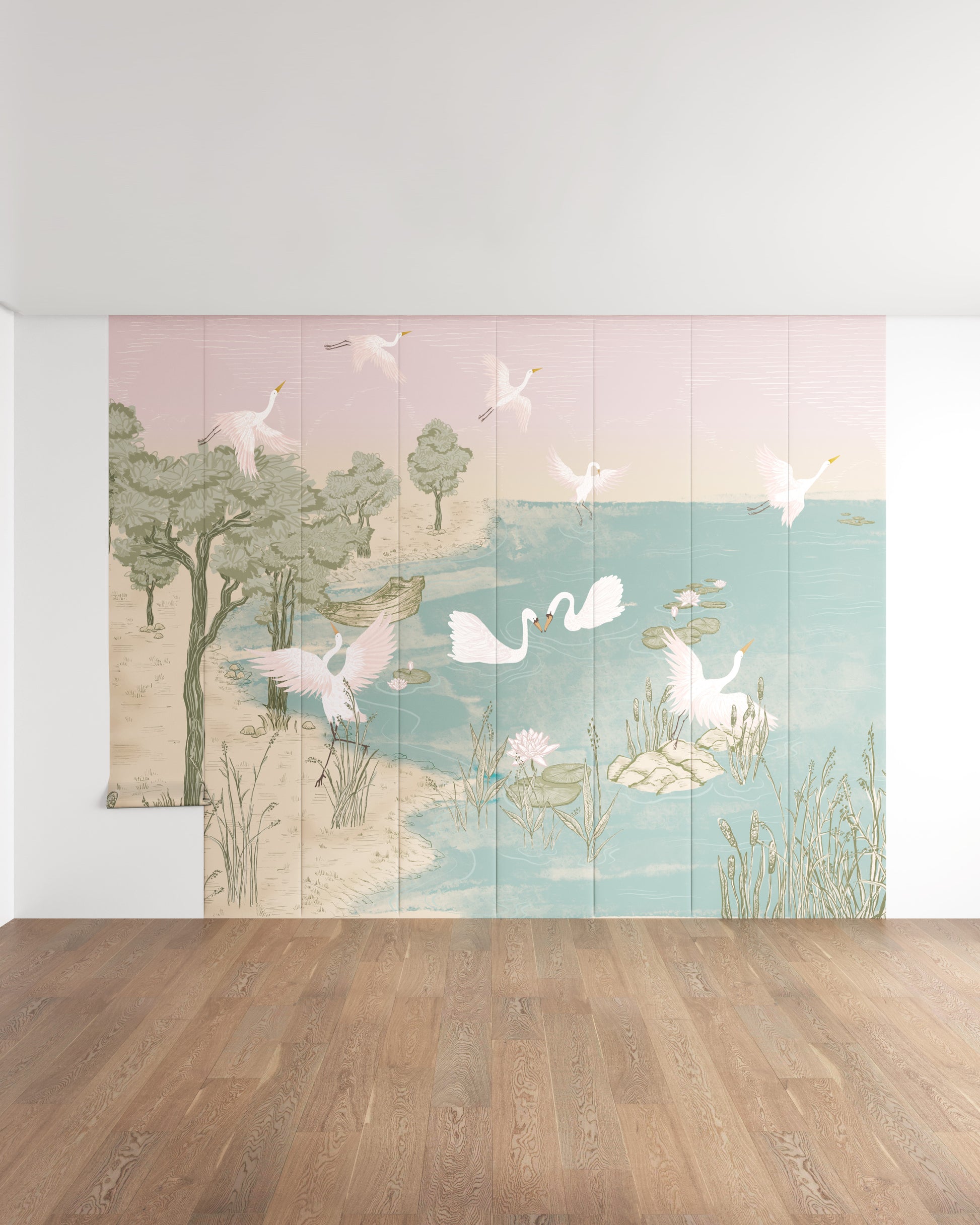 Swan Lake Wall Mural