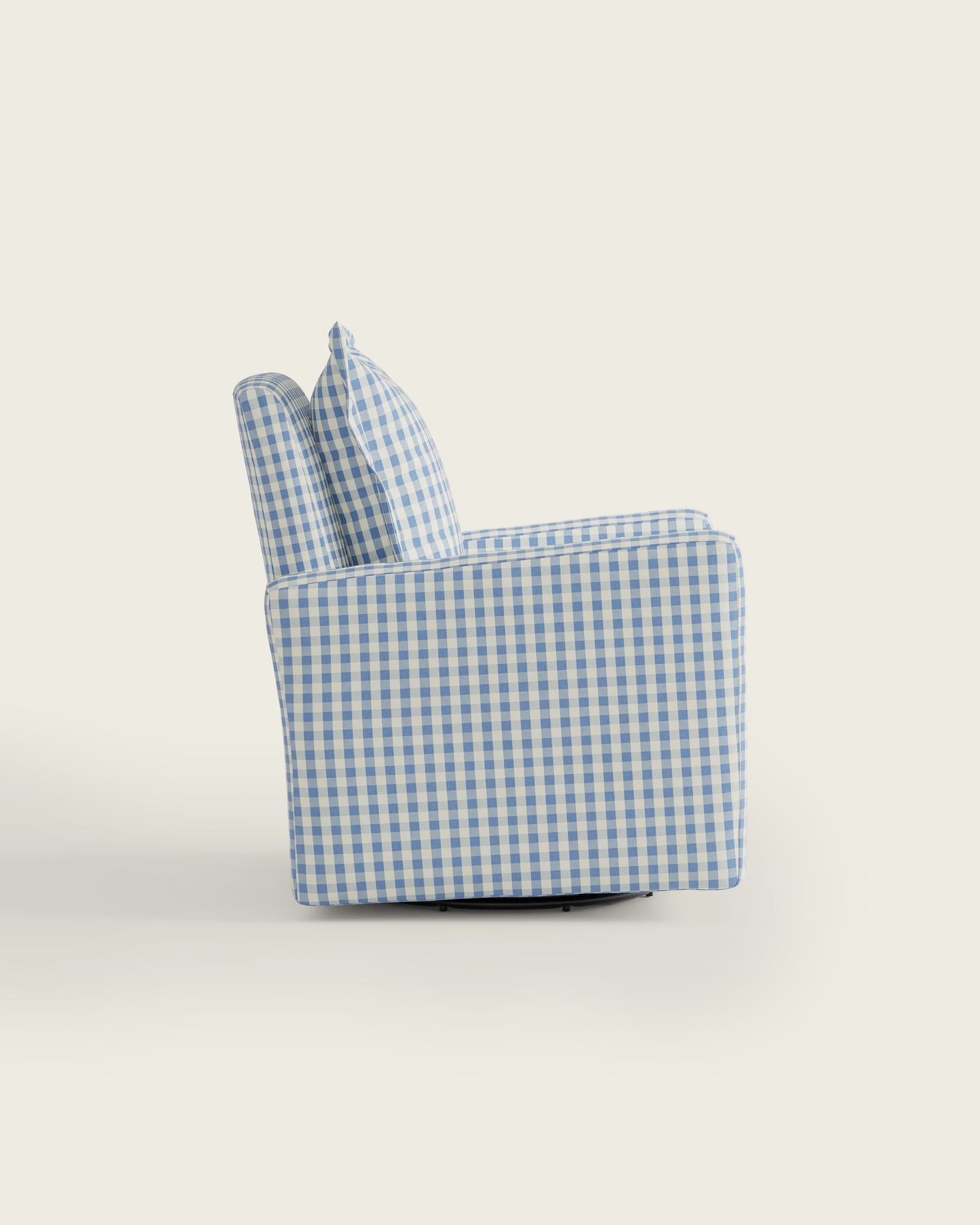 Bluebell Gingham / Metal Base