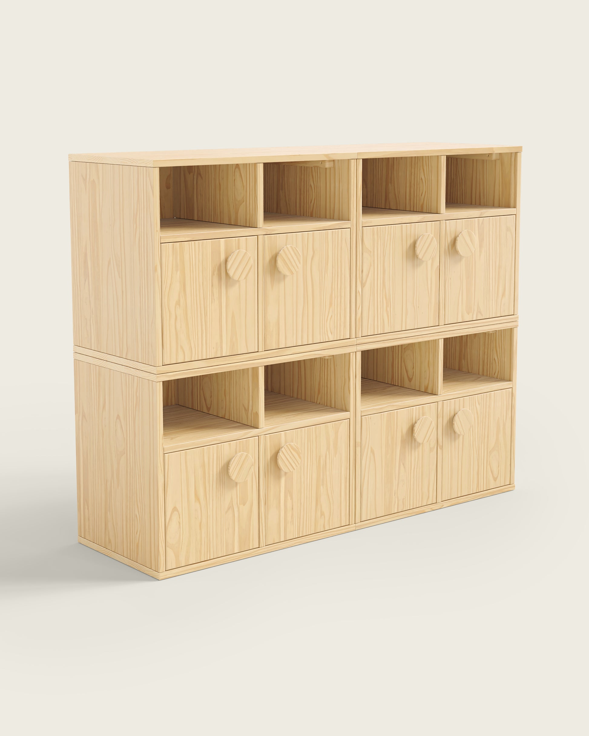 Natural Wood / Set of 4
