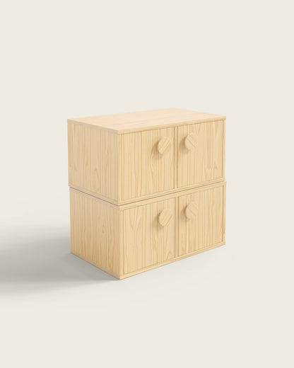 Natural Wood / Set of 2