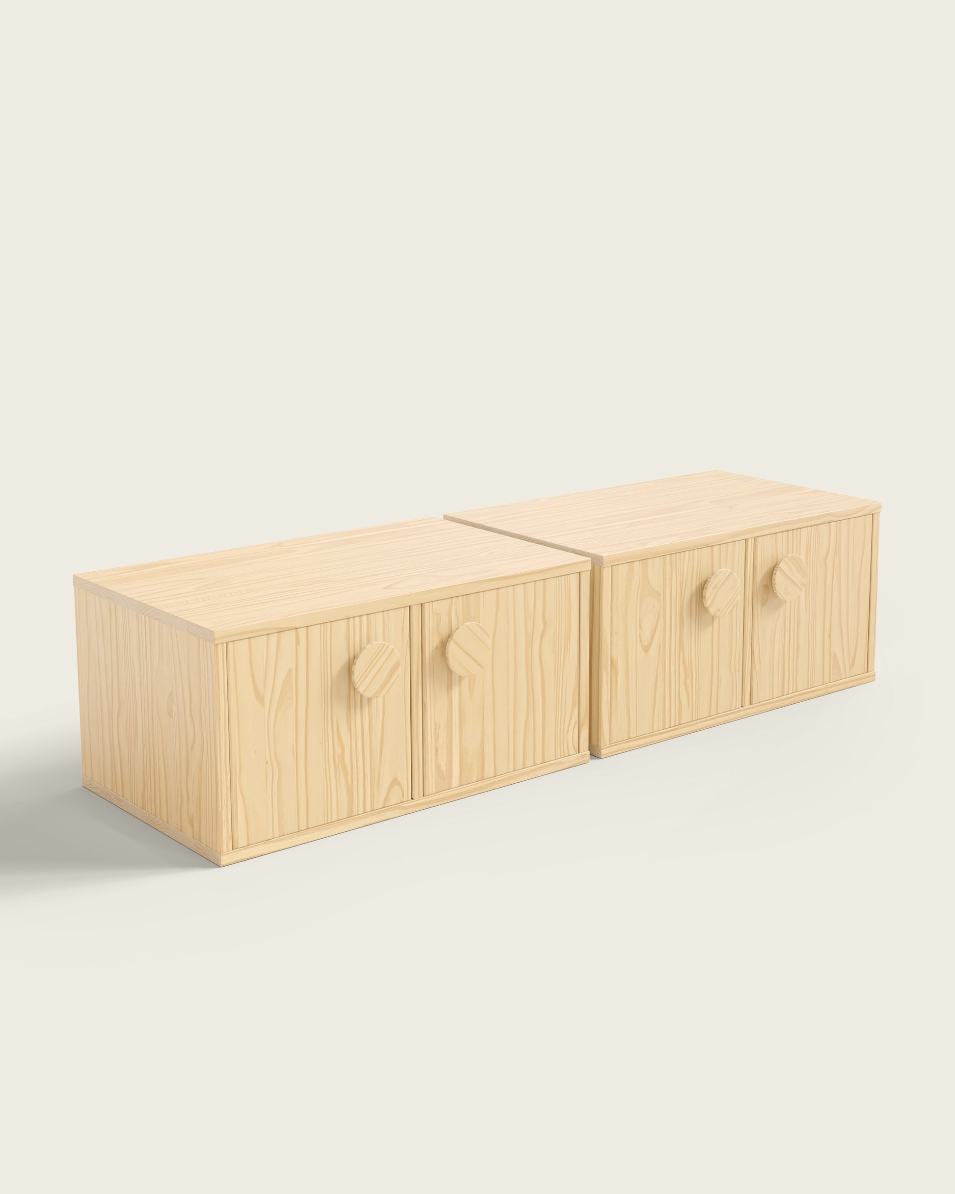 Natural Wood / Set of 2 