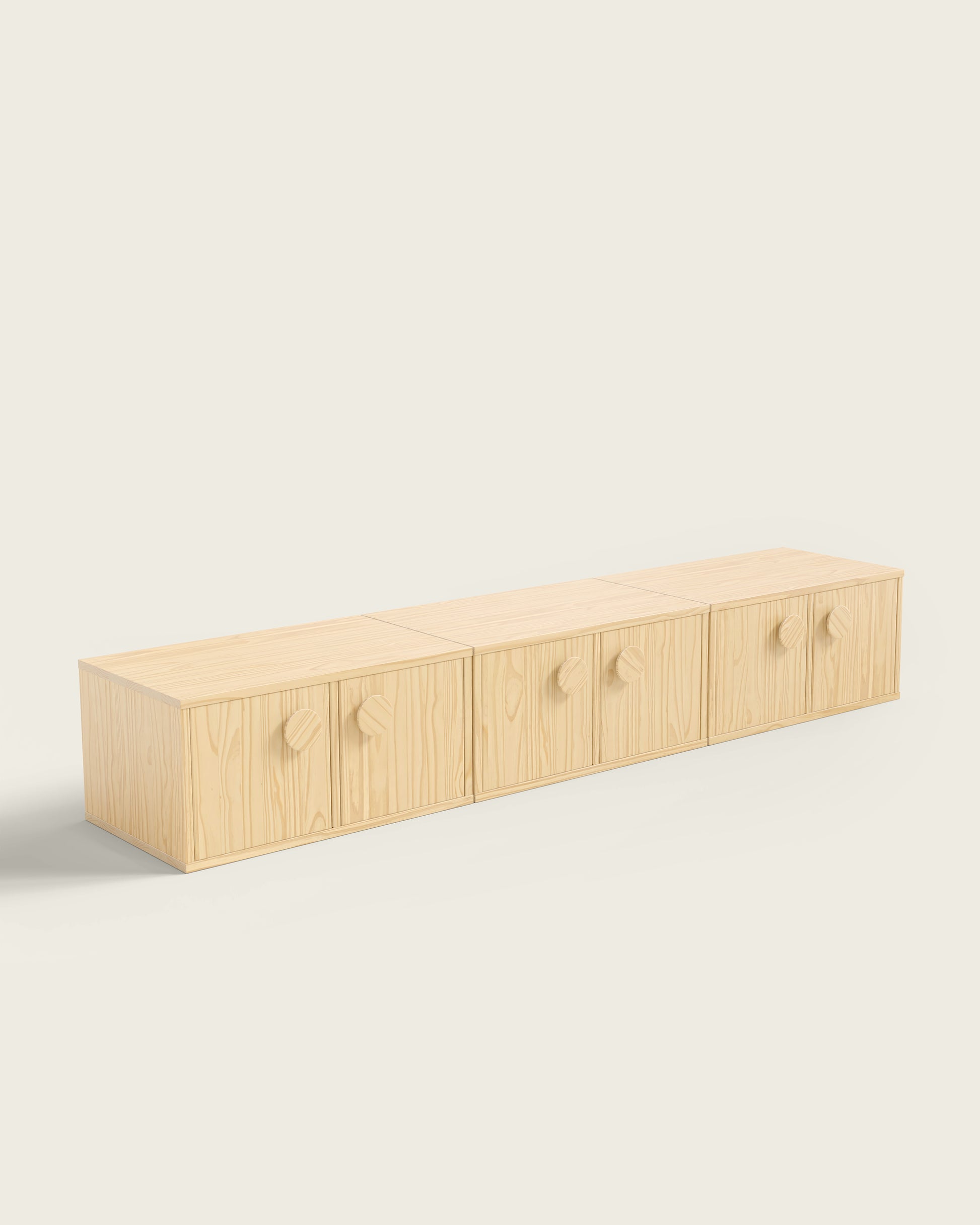 Natural Wood / Set of 3