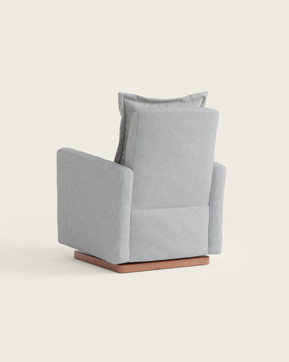 Bluebell Ticking Stripe / Wood Base