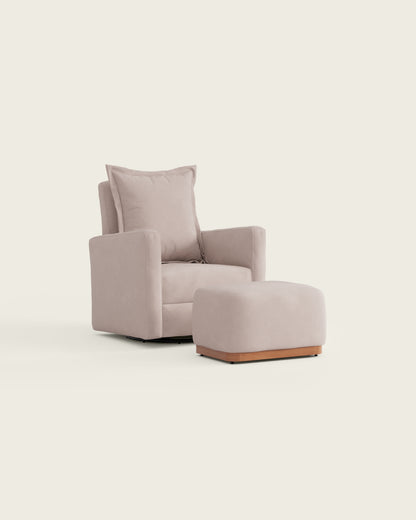 Peony Brushed Chenille / Metal Base