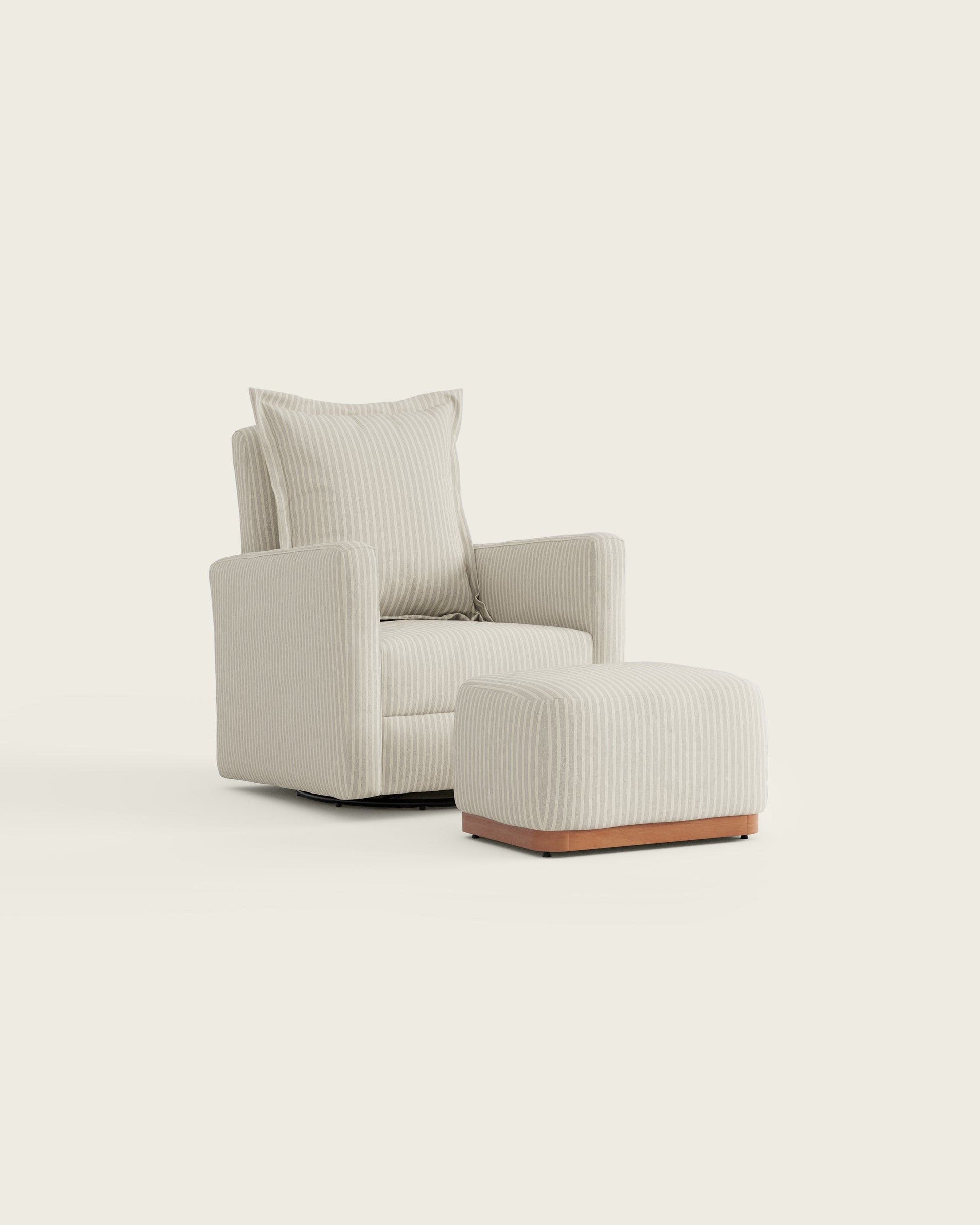 Pebble Stripe / Metal Base