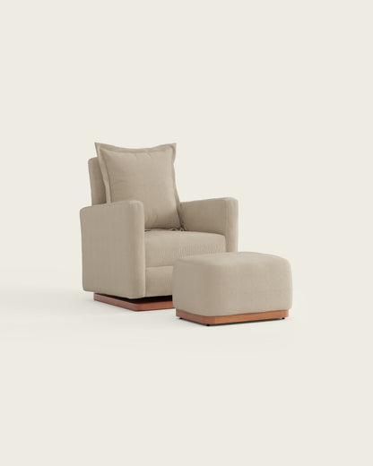 Birch Basketweave / Wood Base