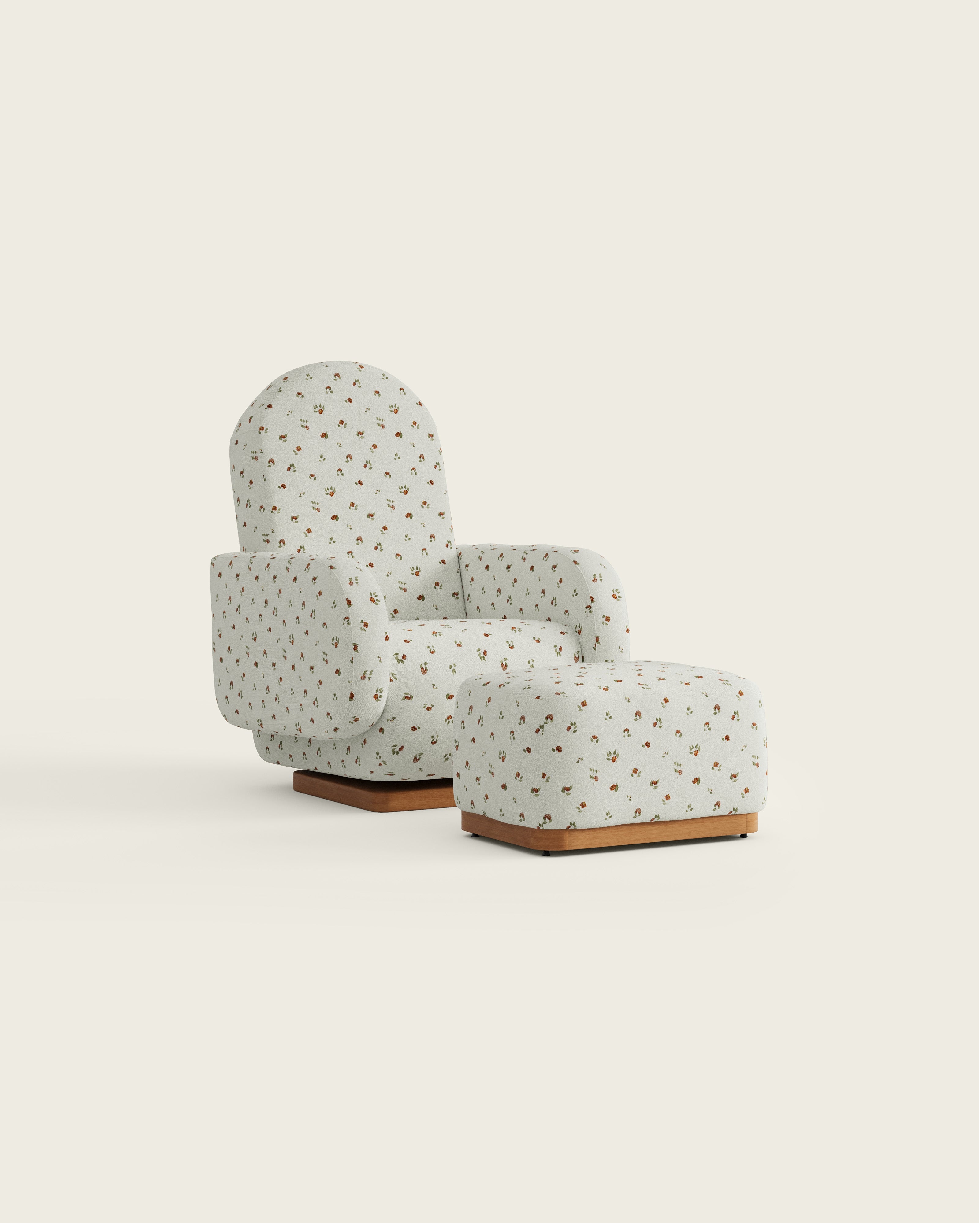 Cosma Swivel Glider | Nursery Glider Chair | Nestig