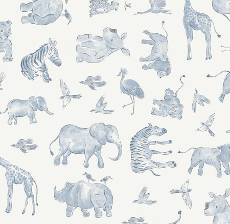 Watercolor Safari Wallpaper