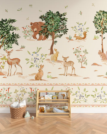 Nestig Forest Friends Wall Mural