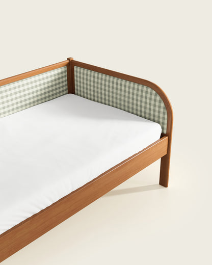 Walnut / Celadon Gingham